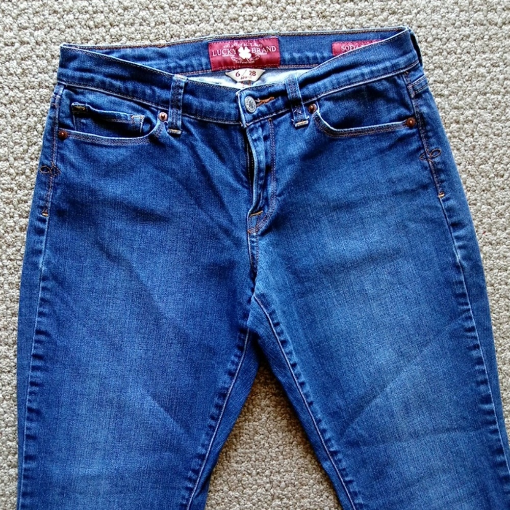 LUCKY BRAND SOFIA BOOT ANKLE JEANS SIZE 6/28 - Picture 3 of 10